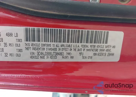 2018 Jeep Compass Altitude 4X4 z USA, uszkodzony, nr VIN 3C4NJDBB8JT304061